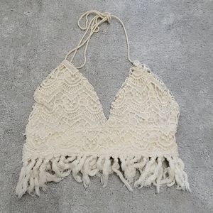 crochet halter crop top